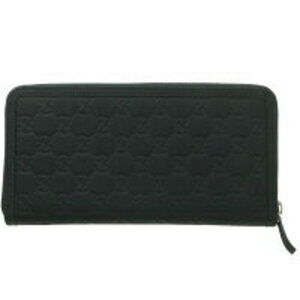 Gucci Case Around Long Black ssima Travel Zip Wallet